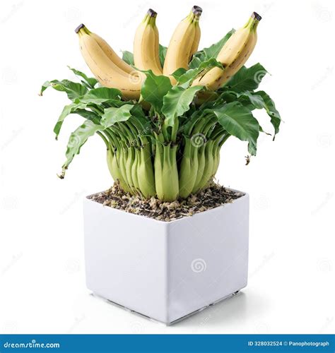 Gros Michel Banana Isolated On White Background Royalty-Free Stock ...