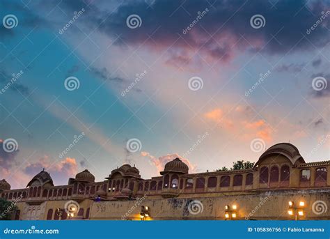 City Palace at Jaipur, Capital City of Rajasthan, India. Architectural Details with Scenic ...