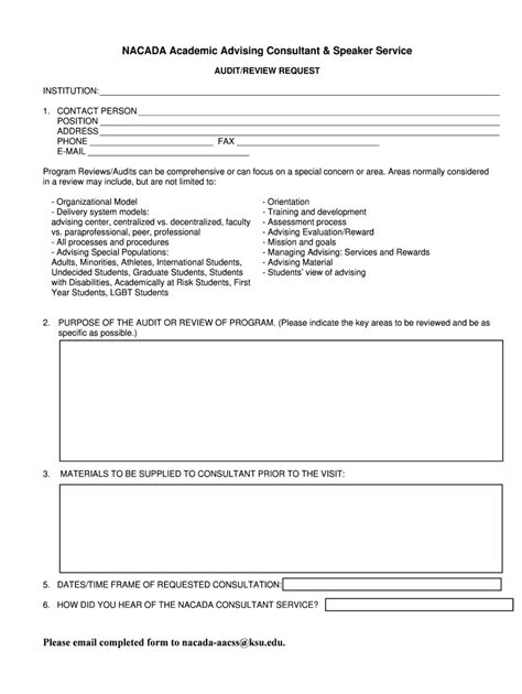 Fillable Online Audit/Review Request Form Fax Email Print - pdfFiller