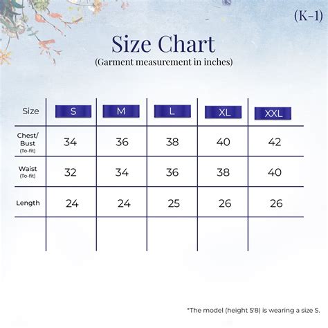 Women Top Size Chart New – Jaipurhues.com