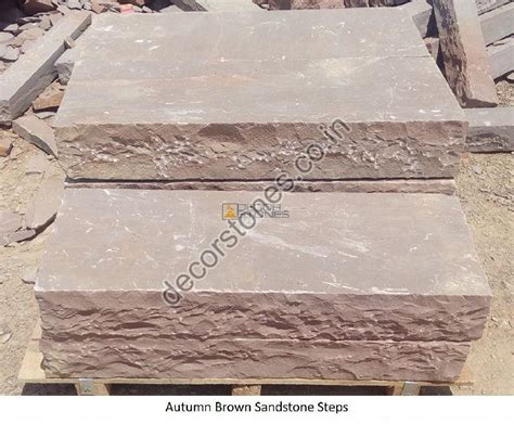 Buff Brown Sandstone Garden Steps Exporter from Jaipur