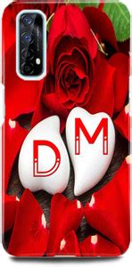 Ignite Back Cover for Realme 7/RMX2151,D Loves M Name,D Name, M Letter ...