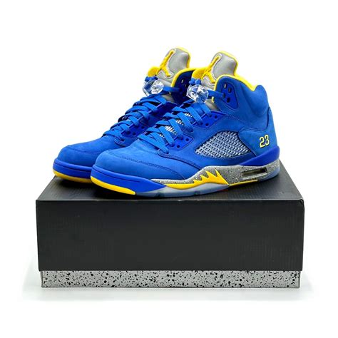 Jordans 5 Blue And Yellow