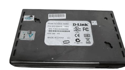 Refurbished D-Link Ethernet Network Switch 10/100m 8Port (DES-1008D)
