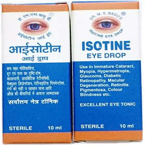 ISOTIN eye drop pack of 2 * 10 ml Eye Drops Price in India - Buy ISOTIN ...