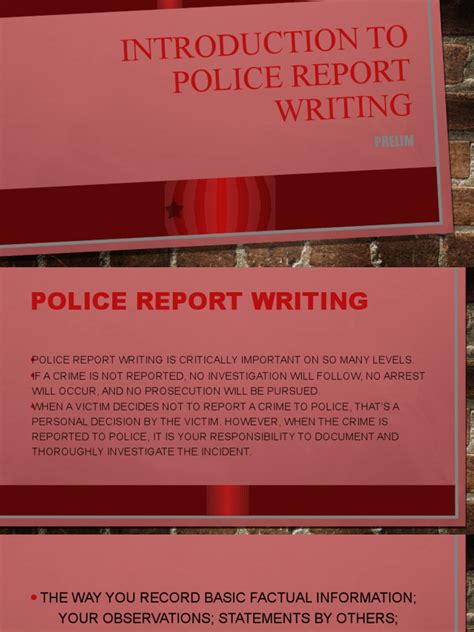 Image result for Police Report Writing Training