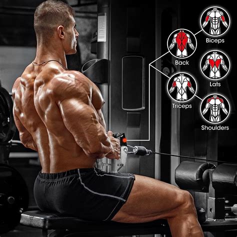 Buy Yes4All Tricep Press Down Cable Machine Attachment Set, LAT ...