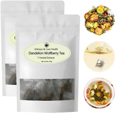 Amazon.com : Dandelion Wolfberry Tea - Supports Kidneys & Liver Health with a Natural Blend of ...
