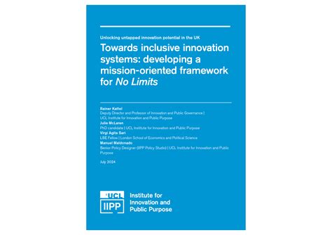 Towards inclusive innovation systems: developing a mission-oriented ...