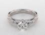 18K White Gold and Rose Gold Parisian Engagement Ring by Verragio-6102w