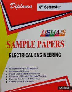 Usha Sample Paper Electrical Engineering 6th Semester: Buy Usha Sample ...