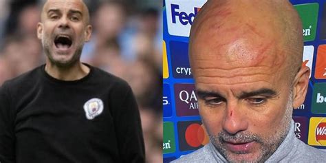 Pep Guardiola apareció fuertemente rasguñado tras empate de Manchester ...
