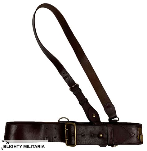 Original British Army Officers Sam Browne Belt