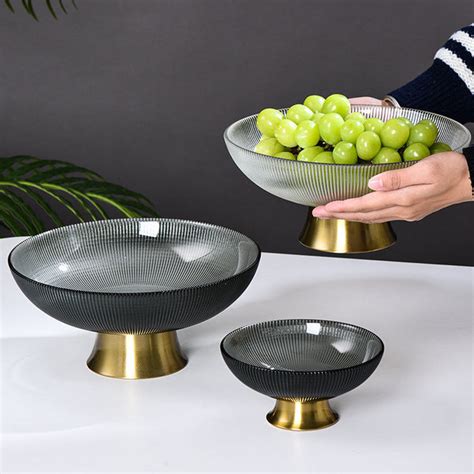 Decorative Glass Bowl with Stand Online - Premium Serving Bowl | Nestasia