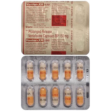 Venlor-XR 150 - Strip of 10 Capsules : Amazon.in: Health & Personal Care