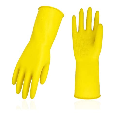 Gloves - 14 Inch Long & Very Thick, Heavy Duty Latex Rubber Gardening ...