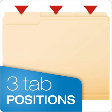 Buy Pendaflex File Folders, Letter Size, 8-1/2 x 11, Classic Manila, 1/ ...