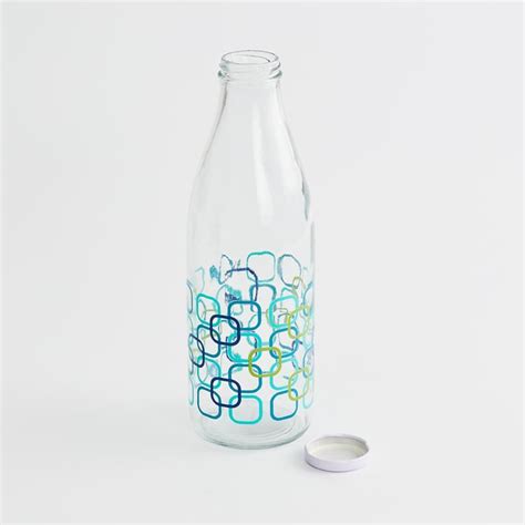 Buy Marley Set of 4 Glass Milk Bottles - 1L from Home Centre at just ...