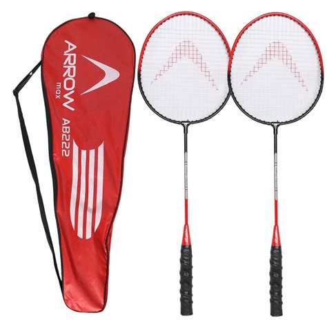 Steel Badminton Racket Set of 2 – Kids & Adults with Cover – Arrowmax ...