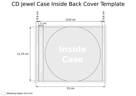 13 Free CD Cover Insert Template Images - CD Jewel Case Insert Template ...