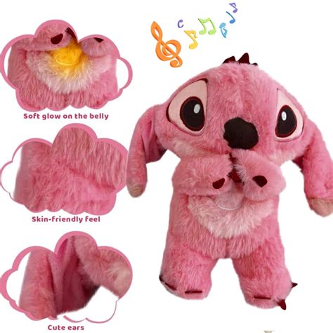 New! Stitch Breathing Stuffed Animal for Anxiety Relief, 10.6 Inches ...