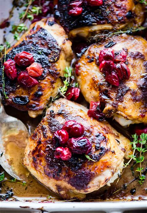 Cranberry Chicken Recipe (Oven Roasted) + Video | Cotter Crunch