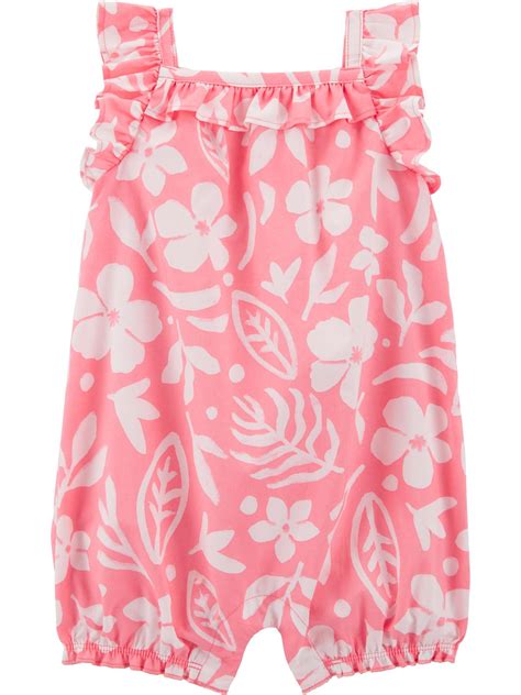 Carter's Child of Mine Baby Girl Romper, Sizes 0/3-24 Months - Walmart.com