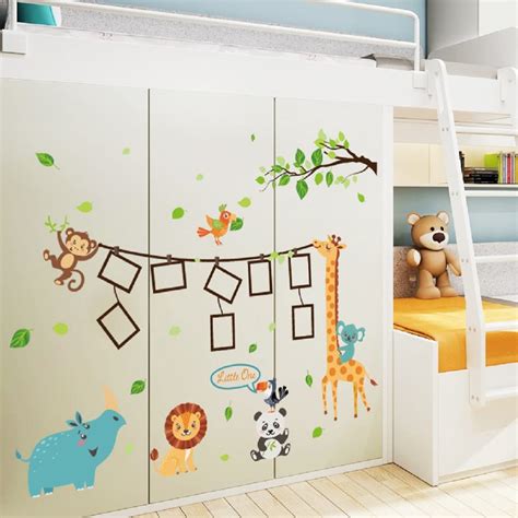 JAAMSO ROYALS Piece Bear and Tiger Partner PVC Vinyl Self Adhesive Peel ...