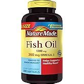 Nature Made Fish Oil Omega-3, 1200mg, Pack of 100 Softgels : Amazon.in ...