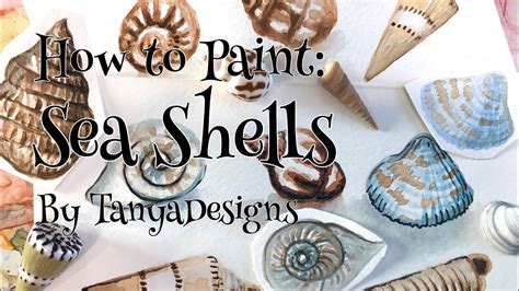 Watercolor Tutorial Seashell 的图像结果