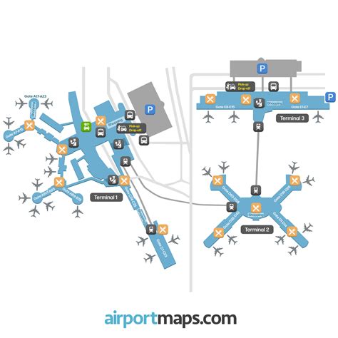 Terminal map of Las Vegas Airport (LAS) – find your way | Airportmaps.com