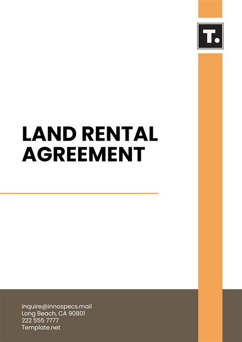 Free Land Agreement Templates, Editable and Printable