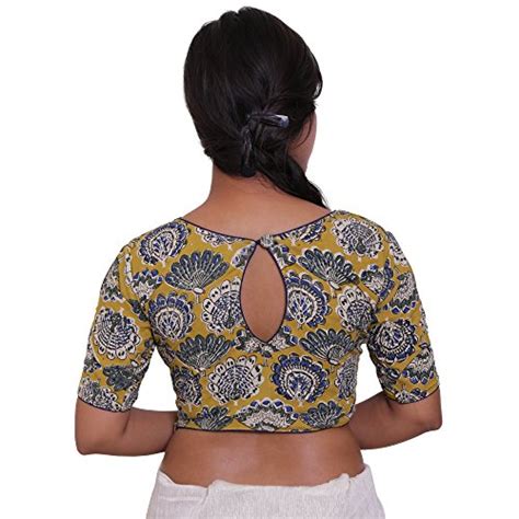 Buy SINGAAR Women's Cotton Blouse-Oranic Print-Safe On Skin-BLOUSE173 ...