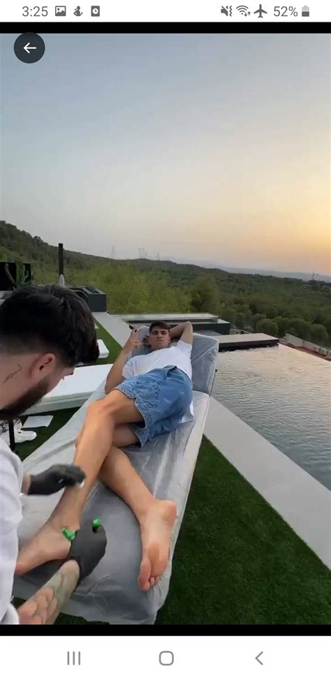 Carlos Alcaraz's feet