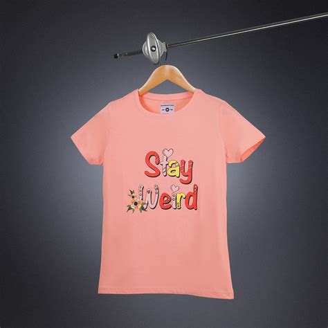 Womens Round Neck Regular Fit Light Orange T Shirts – Pitshirts