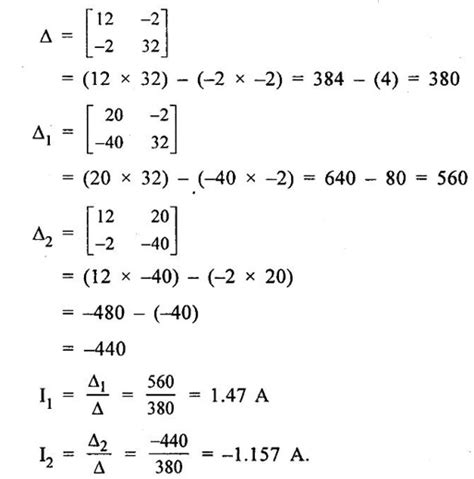 Problems on Matrix Method of Analysis - Electrical Circuits