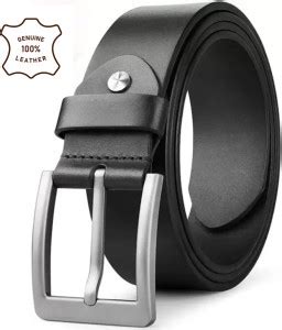 PROVOGUE Men Casual, Evening, Formal, Party Black Genuine Leather Belt ...