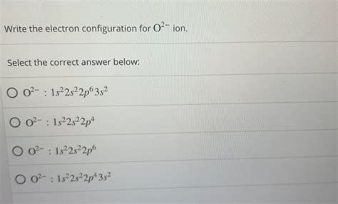 O2 Electron Configuration 的图像结果
