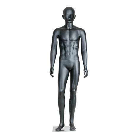 Buy Male Mannequin for Clothing Store, Eco-Friendly Plastic Black ...