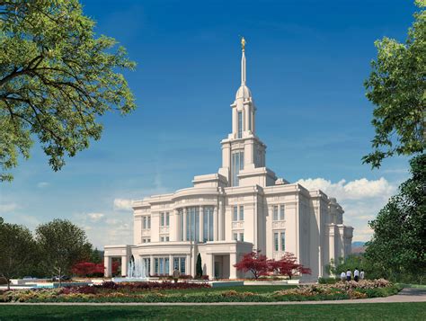 Artist Rendition of Payson Utah Temple
