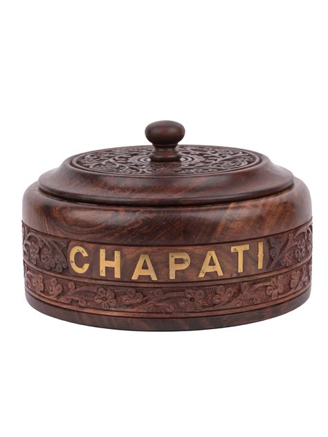 Handcrafted Sheesham Wood Chapati Roti Box | Timeless Charm