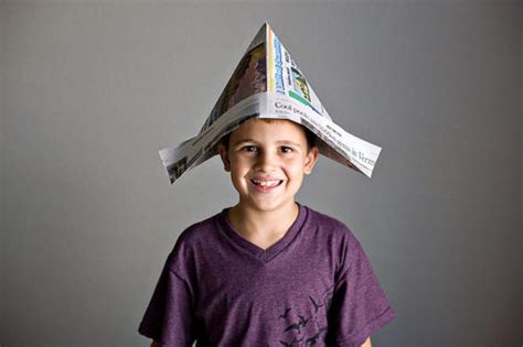 Image result for Newspaper Hat Tutorial