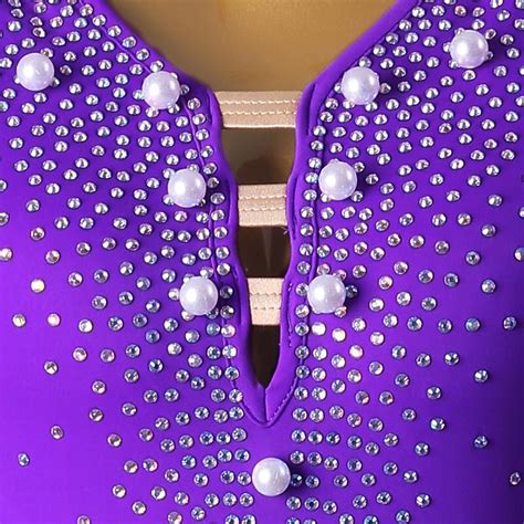 Figure Skating Dress Women's Girls' Ice Skating Dress Violet Patchwork ...