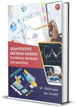 Buy Quantitative Decision-making Statistical Modeling And Analytics ...