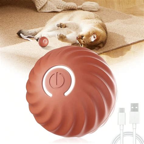 Smart Cat Toys Electric Rolling Ball Pet Chasing Toys Pet Cat Owner ...
