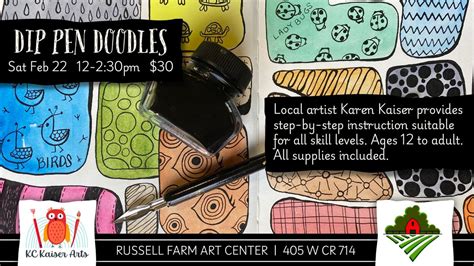 Dip Pen Doodles Workshop, 405 W County Road 714, Burleson, TX, United ...