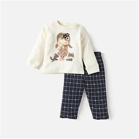 Buy Juniors Applique Detail Long Sleeve T-shirt And Elasticated Pyjama ...