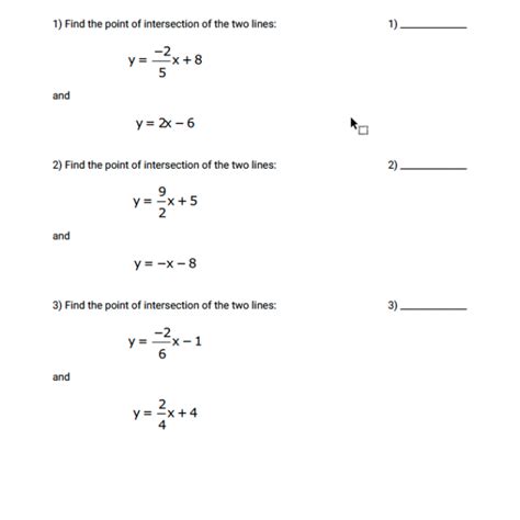 Image result for Intersection Math 8th Grade