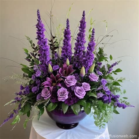 Large Purple Flower Arrangement | Stable Diffusion Online
