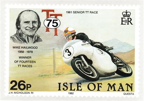 Isle of Man TT Races Vintage Poster (Mike Hailwood) - Posters by Ana ...